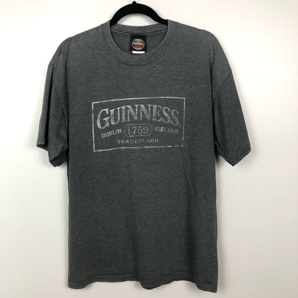 Other - Guinness Gray Short Sleeve sweater Sz Large